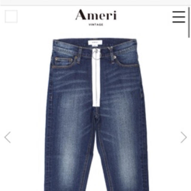 ameri vintage RING ZIPPER SKINNY DENIM