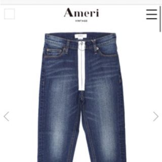 アメリヴィンテージ(Ameri VINTAGE)のameri vintage RING ZIPPER SKINNY DENIM(デニム/ジーンズ)