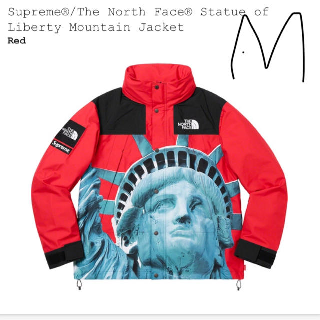 Supreme - supreme north face mountain jacket red M