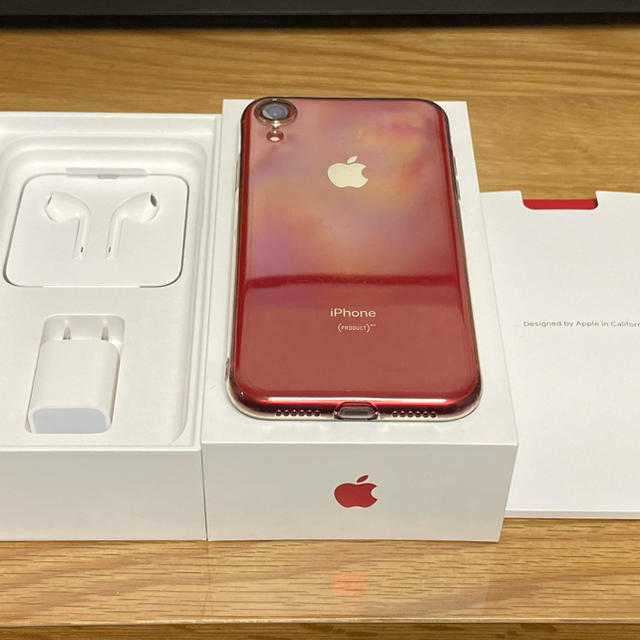 Apple - [美品]SIMフリーiPhoneXR RED 256GB AppleCare1年