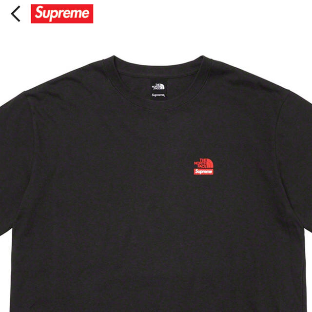 トップスsupreme シュプリーム×ノースフェイス　size L