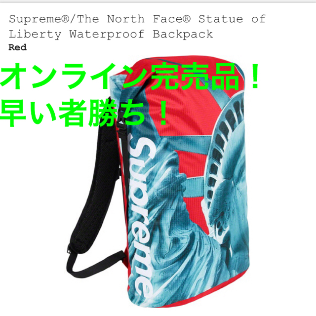 バッグsupreme  THE NORTH FACE バックパック