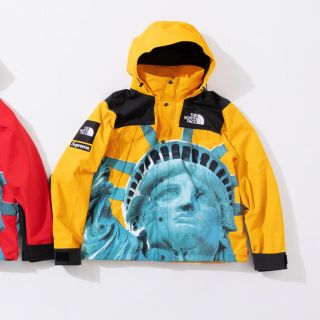 シュプリーム(Supreme)のsupreme north face mountain parka 黄色　S(マウンテンパーカー)