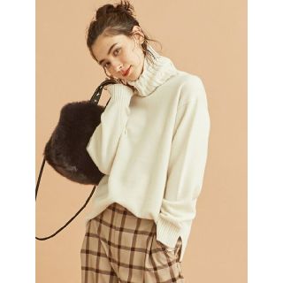 ビューティアンドユースユナイテッドアローズ(BEAUTY&YOUTH UNITED ARROWS)のユナイテッドアローズ ウールカシミヤルーズタートルネックニット(ニット/セーター)