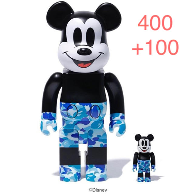 A BATHING APE(アベイシングエイプ)のBAPE BE@RBRICK MICKEY MOUSE 400+100 エンタメ/ホビーのフィギュア(その他)の商品写真