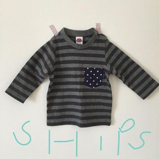 シップスキッズ(SHIPS KIDS)のSHIPS （baby）ボーダーT 80(Ｔシャツ)