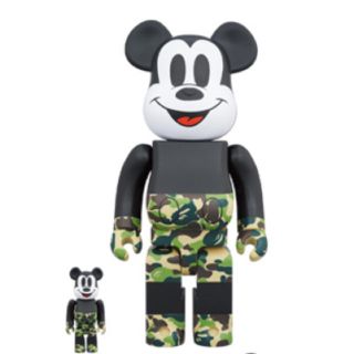 アベイシングエイプ(A BATHING APE)のbe@rbrick bape mickey mouse 100%&400%(キャラクターグッズ)