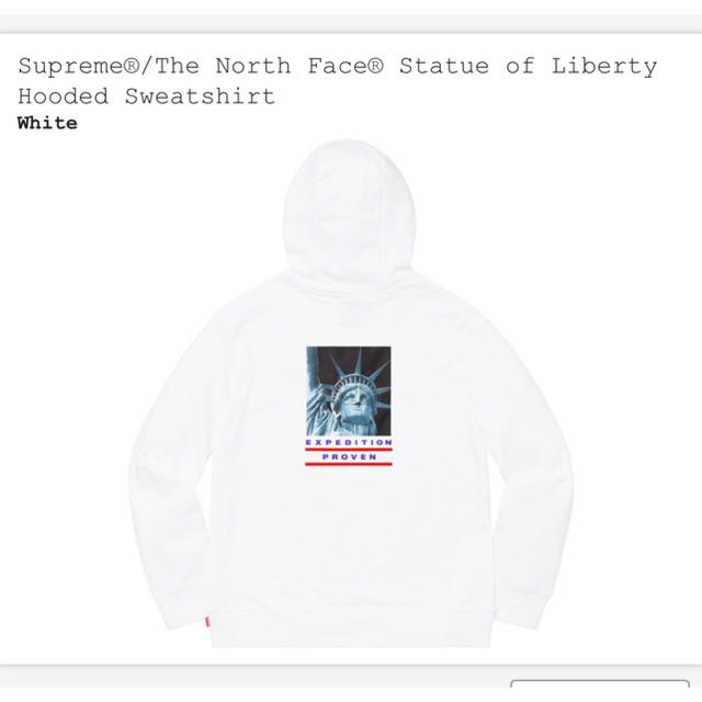 supreme north face フーディー  S ホワイト