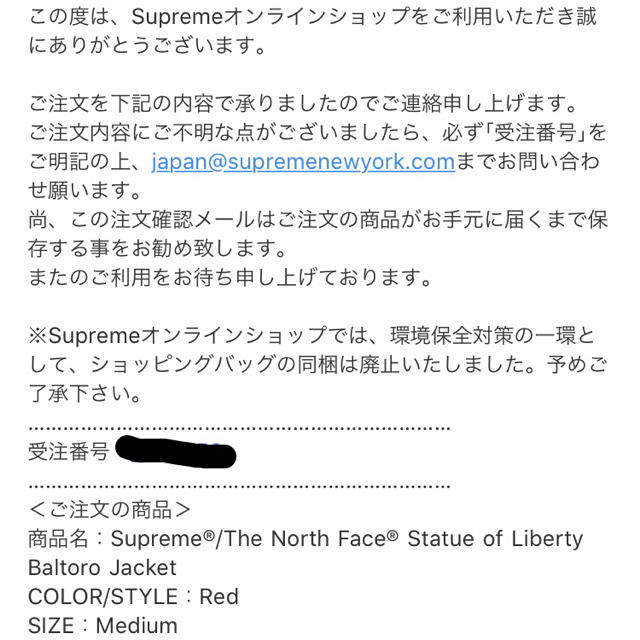 Ｍサイズ Supreme / North Face/Baltoro Jacket