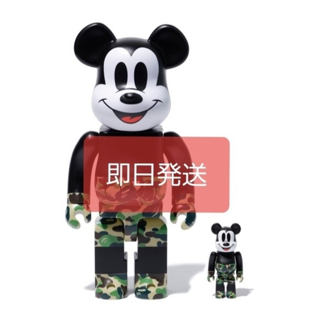 MEDICOM TOY(メディコムトイ)のBE@RBRICK BAPE MICKEY MOUSE 100% & 400%  エンタメ/ホビーのフィギュア(その他)の商品写真