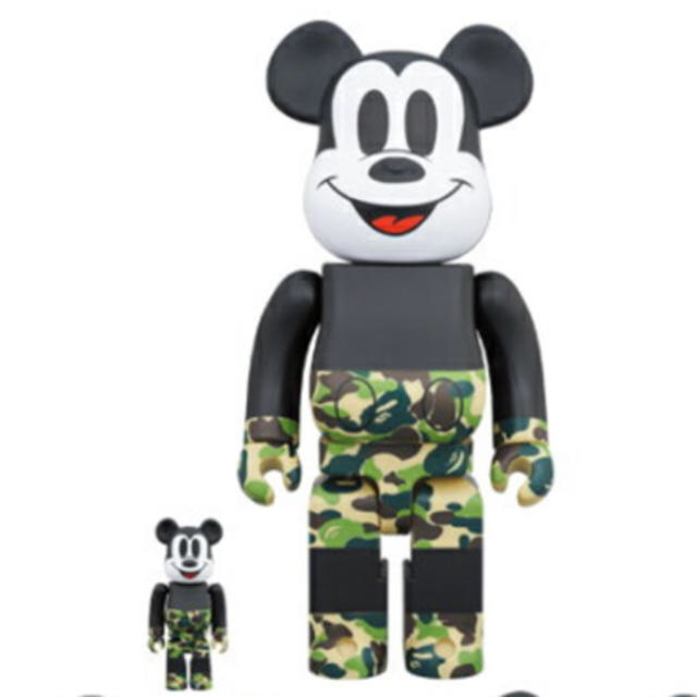 A BATHING APE(アベイシングエイプ)のBE@RBRICK BAPE MICKEY MOUSE 100％ & 400％ エンタメ/ホビーのフィギュア(その他)の商品写真