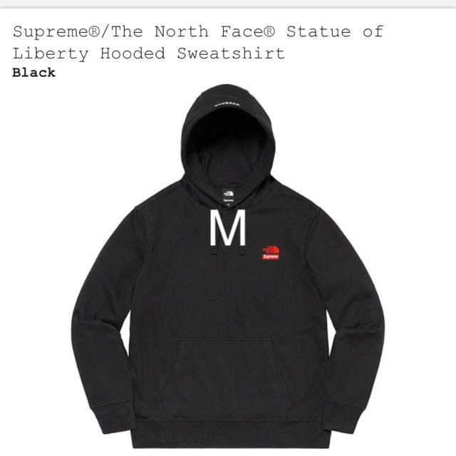 Supreme The North Face Hooded Sweat 黒 M