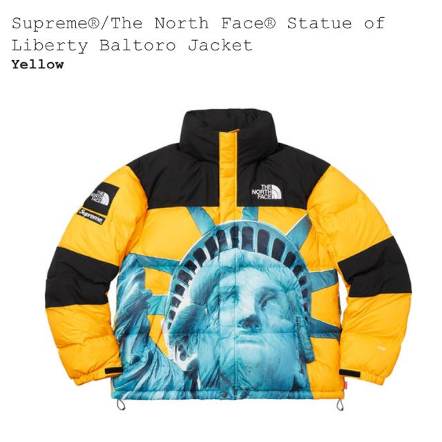 Supreme(シュプリーム)の123様専用 supreme×north face バルトロ イエロー L メンズのジャケット/アウター(ダウンジャケット)の商品写真