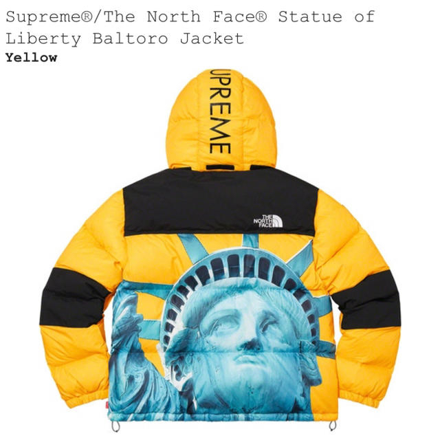 Supreme(シュプリーム)のMサイズ　イエロー　Supreme The North Face バルトロ　 メンズのジャケット/アウター(ダウンジャケット)の商品写真