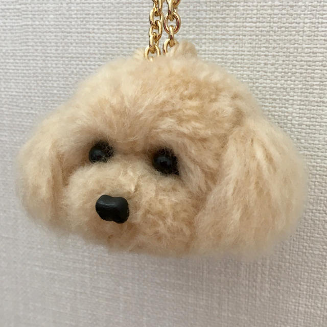 動物ぽんぽん トイプードル アプリ クリーム キーホルダーの通販 By マリーちゃん ラクマ