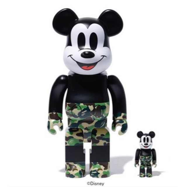 BE@RBRICK BAPE MICKEY MOUSE  100%&400%