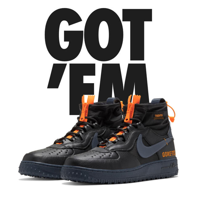 最安　nike gore tex air force 1 high 29.5