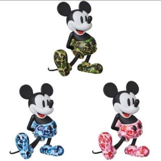 アベイシングエイプ(A BATHING APE)のVCD BAPE MICKEY MOUSE ベアブリック 3体セット(模型/プラモデル)