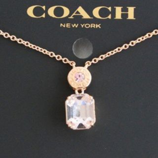 コーチ(COACH)のCOACH ネックレス ピンクゴールド(ネックレス)