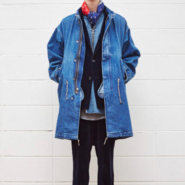 UNUSED15AW 13.5oz Denim Parka デニムモッズコート