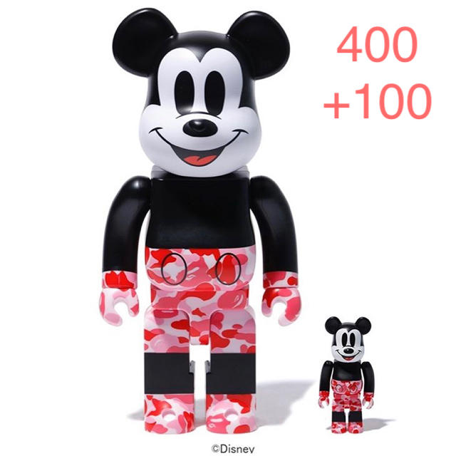 BAPE BE@RBRICK MICKEY MOUSE 400+100