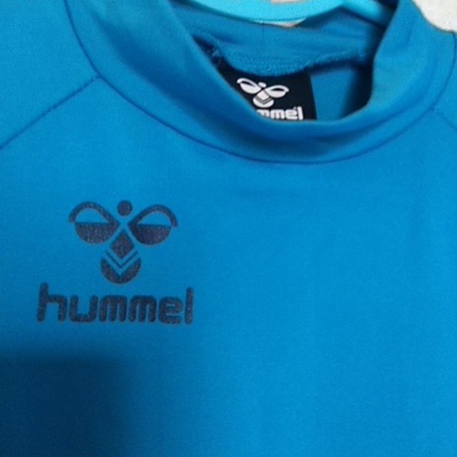 hummel(ヒュンメル)のhummel サッカーインナー140cm ブルー スポーツ/アウトドアのサッカー/フットサル(ウェア)の商品写真
