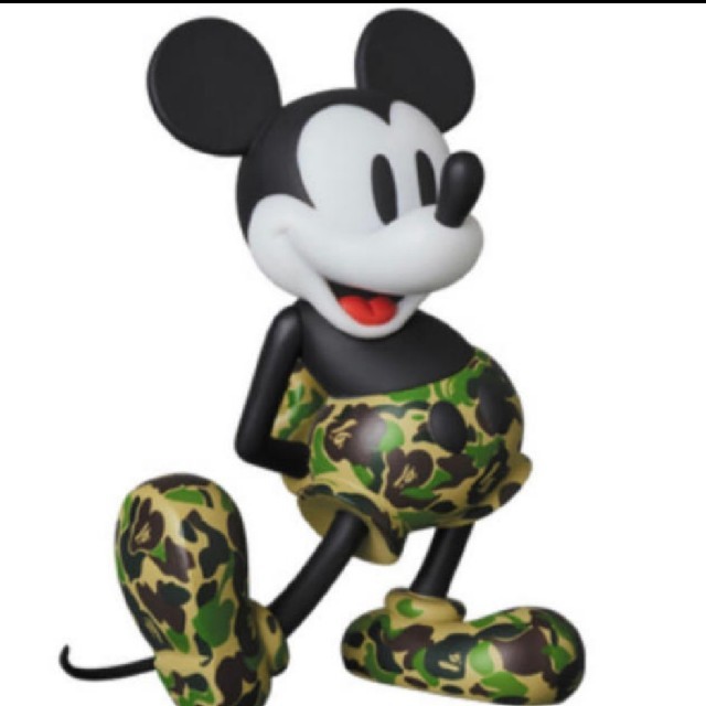 A BATHING APE(アベイシングエイプ)のVCD BAPE MICKEY MOUSE  green エンタメ/ホビーのおもちゃ/ぬいぐるみ(キャラクターグッズ)の商品写真