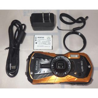 リコー(RICOH)の★ RICOH 防水デジタルカメラ  WG-50 オレンジ (中古) ★ (コンパクトデジタルカメラ)