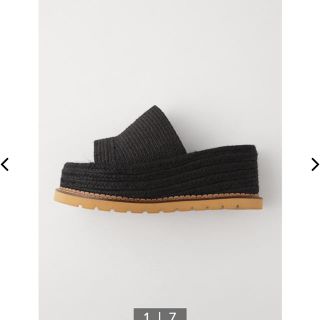 マウジー(moussy)のmoussy JUTE SOLE WEDGE ミュール(ミュール)