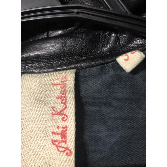 Rick Owens(リックオウエンス)の売り切り　アスキカタスキ　レザージャケット メンズのジャケット/アウター(レザージャケット)の商品写真