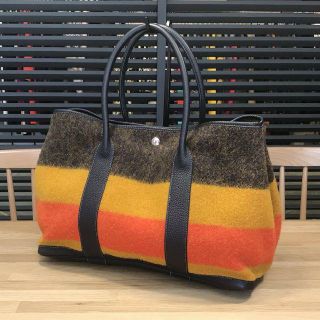 エルメス(Hermes)の超美品 エルメス ガーデンパーティ PM ロカバール ハンド バッグ(ハンドバッグ)