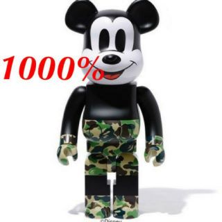 アベイシングエイプ(A BATHING APE)のBE@BRICK BAPE MICKEY MOUSE 1000% GREEN (その他)