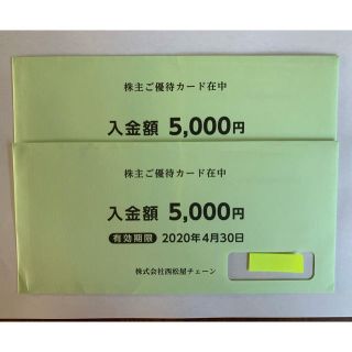 ニシマツヤ(西松屋)の西松屋株主優待カード　10000円分(ショッピング)