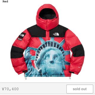 シュプリーム(Supreme)のsupreme  the north Face 赤XL(ダウンジャケット)