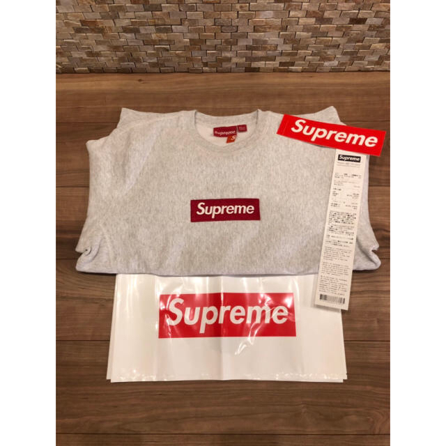 最安値 18FW supreme box logo crewneck