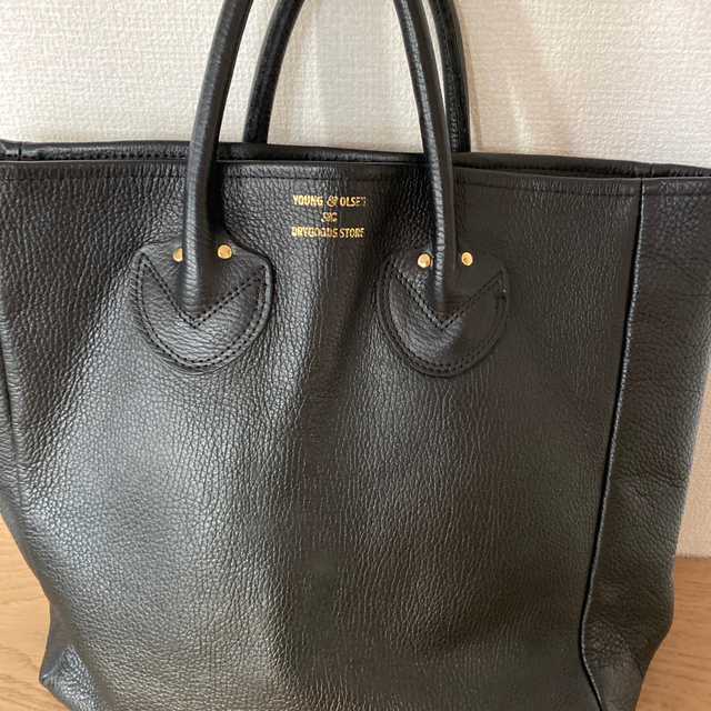 YOUNG&OLSEN EMBOSSED LEATHER TOTE BAG