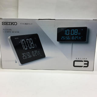 セイコー(SEIKO)のセイコー クロック デジタル時計 C３ 電波時計 SEIKO DL208W(置時計)