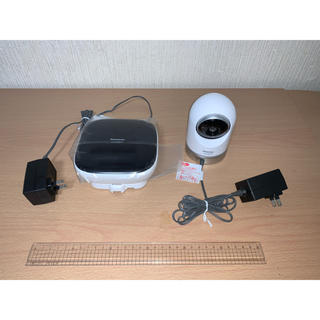 パナソニック(Panasonic)のパナソニック 屋内スイングカメラキット KX-HC600K-W 中古品です(防犯カメラ)