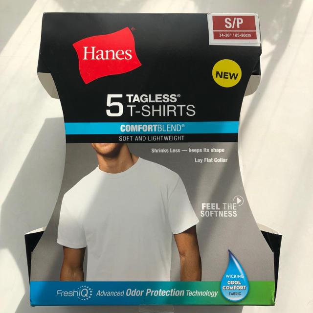 Hanes(ヘインズ)のHanes 白Tシャツ インナー 3枚セット メンズのトップス(Tシャツ/カットソー(半袖/袖なし))の商品写真