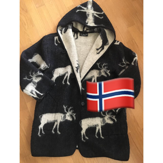 SALE✩.*˚Lillunn ノルウェー製 ブランケットコート