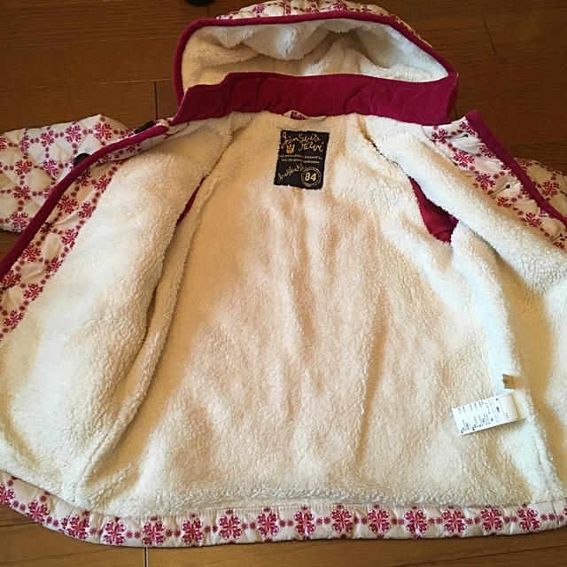 HusHush(ハッシュアッシュ)のhushus 100cm ダウンコート キッズ/ベビー/マタニティのキッズ服女の子用(90cm~)(コート)の商品写真