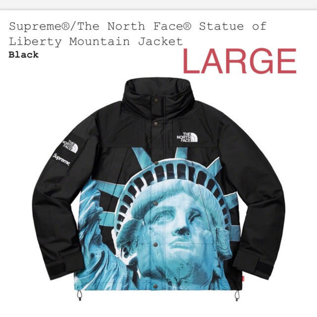 Supreme THE NORTH FACE mountain jacket 黒