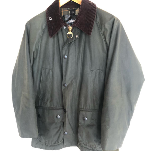 美品 Barbour バブアー BEDALE ビデイル 36 セージ