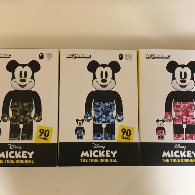 be@rbrick bape x mickey 400% 100% 6体セット be@rbrick bape x mickey 400% 100% 6体セット