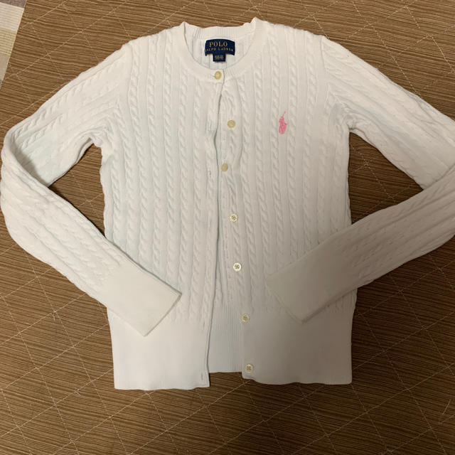 Ralph Lauren(ラルフローレン)の美品　ポロラルフローレン　カーディガン　８歳から10歳まで キッズ/ベビー/マタニティのキッズ服女の子用(90cm~)(カーディガン)の商品写真