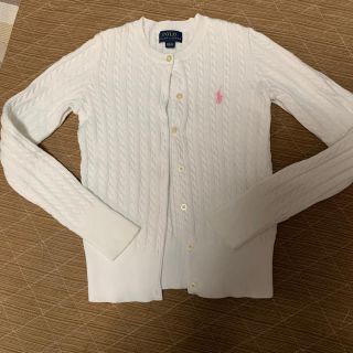 ラルフローレン(Ralph Lauren)の美品　ポロラルフローレン　カーディガン　８歳から10歳まで(カーディガン)