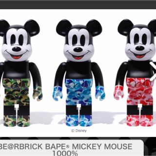 メディコムトイ(MEDICOM TOY)のmedicomtoy be@rbrick bape mickey3体セット(キャラクターグッズ)