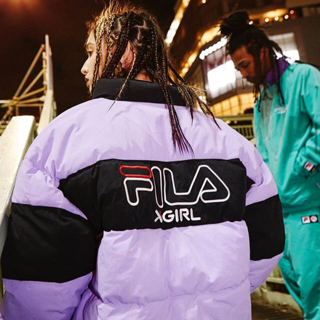 X-girl(エックスガール)の【購入者決定済】エックスガール FILA コラボ アウター レディースのジャケット/アウター(ブルゾン)の商品写真