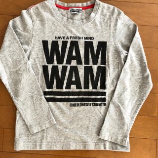 ワムワム(WAMWAM)のワムワム ロンT  140  グレー(Tシャツ/カットソー)