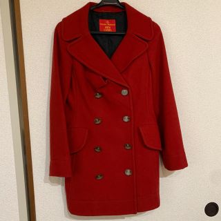 ヴィヴィアンウエストウッド(Vivienne Westwood)の赤 コート クリーニング済み(ピーコート)